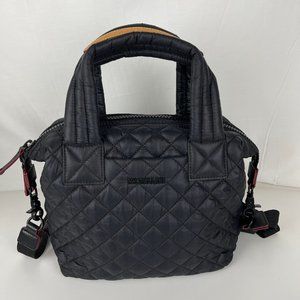MZ Wallace Black Quilted Crossbody Bag
